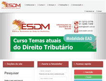 Tablet Screenshot of esdm.com.br